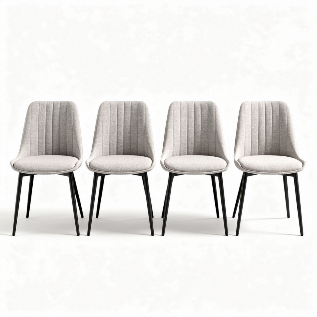 Eetkamerstoelen van stof voor de eetkamer - 45 x 45 x 90cm